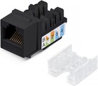 Cabeus KJ-RJ45-CAT.5E-90-SW-BK