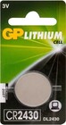 Батарейка GP CR2430 (Lithium, 1 шт)