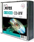 Диск CD-RW Mirex 700Mb 12x Slim Case (5шт) (202325)