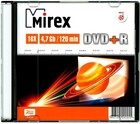 Диск DVD+R Mirex 4.7Gb 16x Slim Case (1шт) (202455)