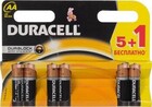 Батарейка Duracell Basic (AA, Alkaline, 6 шт)
