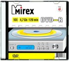 Диск DVD-R Mirex 4.7Gb 16x Slim Case (1шт) (202363)