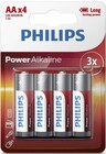Батарейка Philips Power Alkaline (1.5V, AA, 4 шт)