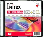 Диск DVD+R Mirex 8.5Gb DL 8x Slim Case (1шт) (204190)