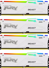 128Gb DDR5 5200MHz Kingston Fury Beast White RGB (KF552C40BWAK4-128) (4x32Gb KIT)