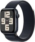 Apple Watch SE 2 44mm Midnight Aluminum Case with Midnight Sport Loop (MREA3LL/A)