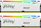 32Gb DDR5 5200MHz Kingston Fury Beast White RGB (KF552C40BWAK2-32) (2x16Gb KIT)