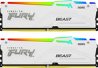 64Gb DDR5 5200MHz Kingston Fury Beast White RGB (KF552C40BWAK2-64) (2x32Gb KIT)
