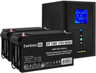 ExeGate SineTower SZ-1000.LCD.AVR.2SH.1C13.USB + 2x DT 1265 (65Ач)