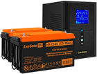 ExeGate SineTower SZ-1000.LCD.AVR.2SH.1C13.USB + 2x HR 12-65 (65Ач)