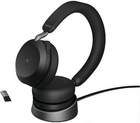 Jabra Evolve2 75 USB-A MS Teams with Charging Stand Black