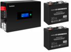 ExeGate IdealSine SR-1500.LCD.2SH + 2x DTM 1255 (55Ач)