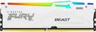 16Gb DDR5 6000MHz Kingston Fury Beast White RGB (KF560C30BWA-16)