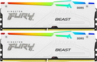 64Gb DDR5 6000MHz Kingston Fury Beast White RGB (KF560C30BWEAK2-64) (2x32Gb KIT)