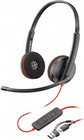 Plantronics (Poly) Blackwire 3220 Stereo USB-C Headset +USB-C/A Adapter (Bulk)