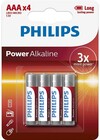 Батарейка Philips Power Alkaline (1.5V, AAA, 4 шт)