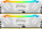 64Gb DDR5 6400MHz Kingston Fury Renegade White RGB (KF564C32RWAK2-64) (2x32Gb KIT)