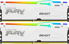 32Gb DDR5 6000MHz Kingston Fury Beast White RGB (KF560C30BWEAK2-32)