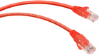 Cabeus PC-UTP-RJ45-Cat.5e-0.15m-RD-LSZH, 0.15м