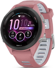 Garmin Forerunner 265S Black Bezel with Light Pink Case and Light Pink/Powder Grey Silicone Band
