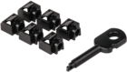 Lanmaster LAN-SEC45-PL-SET-BK, 6 шт.
