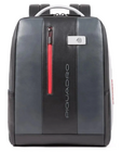 Piquadro Laptop Backpack 15.6 Grey/Red (CA4818UB00/GRN)