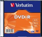 Диск DVD-R Verbatim 4.7Gb 16x Slim Case (20шт) (43547)