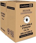 Exegate UTP4-C5e-CU-S25-IN-LSZH-GR-305, 305м