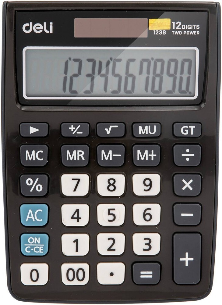 Калькулятор Deli E1238 Black