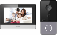 Комплект видеодомофонии Hikvision DS-KIS603-P(C)