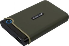 Внешний жесткий диск 2Tb Transcend StoreJet 25M3 Military Green (TS2TSJ25M3G)