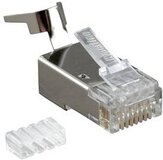 Разъем Hyperline PLUG-8P8C-UV-C6-TW-SH-10