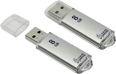 USB Flash накопитель 8Gb SmartBuy V-Cut Silver (SB8GBVC-S)