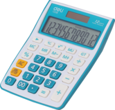Калькулятор Deli E1238 Blue