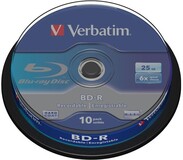 Диск BD-R Verbatim 25Gb 6x Cake Box (10 шт.) (43742)