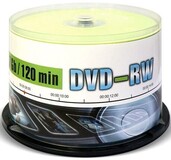 Диск DVD-RW Mirex 4.7Gb 4x Cake Box (50шт) (207221)