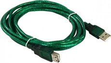 Кабель удлинительный AOpen USB 2.0 A (M) - A (F), 3м (ACU202-3MTG)
