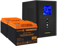 ExeGate SineTower SZ-1500.LCD.AVR.2SH.1C13.USB + 2x HR 12-40 (40Ач)