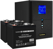 ExeGate SineTower SZ-2000.LCD.AVR.3SH.1C13.USB + 2x DTM 1255 (55Ач)