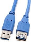 Кабель удлинительный 5bites USB 3.0 A (M) - A (F), 1.8м (UC3011-018F)