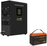 ExeGate FineSine SX-1000.LCD.AVR.2SH + HRL 12-100 (100Ач)
