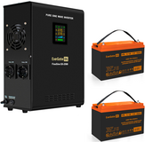 ExeGate FineSine SX-2500.LCD.AVR.2SH + 2x HRL 12-100 (100Ач)