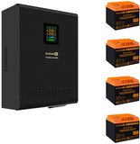 ExeGate FineSine SX-3000.LCD.AVR.2SH.T + 4x HRL 12-45 (45Ач)