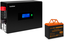 ExeGate IdealSine SR-600.LCD.2SH + HRL 12-75 (75Ач)