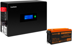 ExeGate IdealSine SR-600.LCD.2SH + HR 12-65 (65Ач)