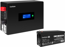ExeGate IdealSine SR-600.LCD.2SH + DT 12200 (200Ач)