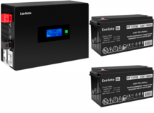 ExeGate IdealSine SR-1500.LCD.2SH + 2x DT 12150 (150Ач)