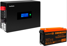 ExeGate IdealSine SR-1000.LCD.2SH + HR 12-65 (65Ач)