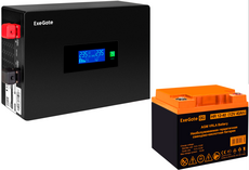 ExeGate IdealSine SR-1000.LCD.2SH + HR 12-40 (40Ач)