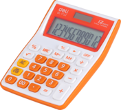 Калькулятор Deli E1122 Orange